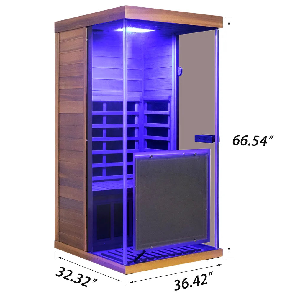 Wizzisaunas 909MX — Exterior dimensions diagram