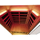 Wizzisaunas 909MX — Cedar sauna wall and foot heating panels