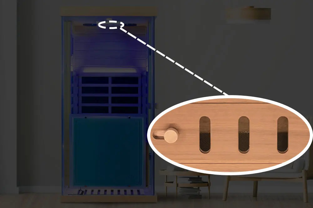 Wizzisaunas 909MX — Upper ventilation vents