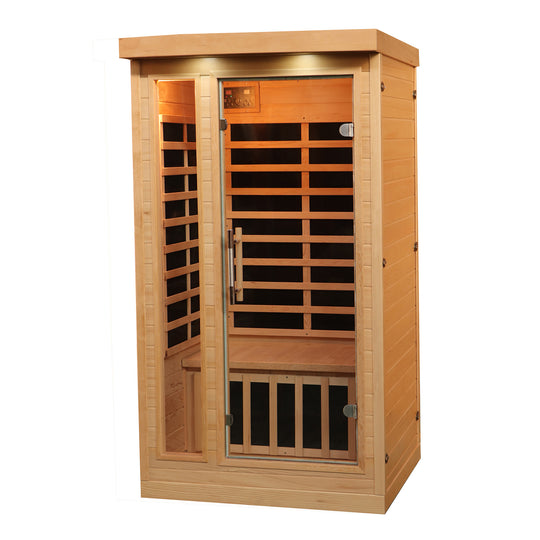1-person Sweat Therapy Tremblant sauna - Angled exterior view