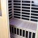 2-person Sweat Therapy Tremblant sauna - Wood bench and infrared heating panels