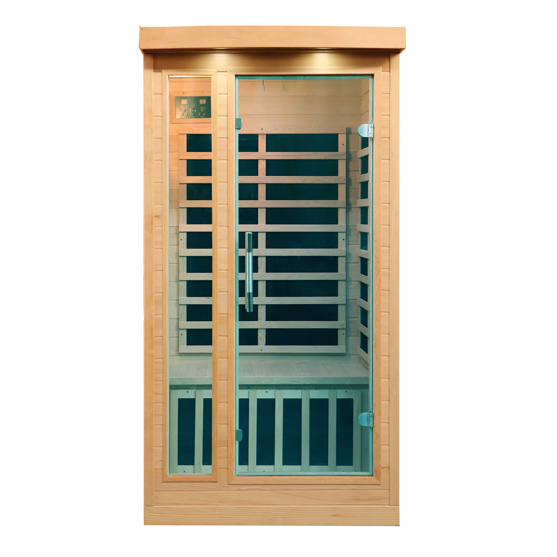 1-person Sweat Therapy Tremblant sauna - Front view with glass door