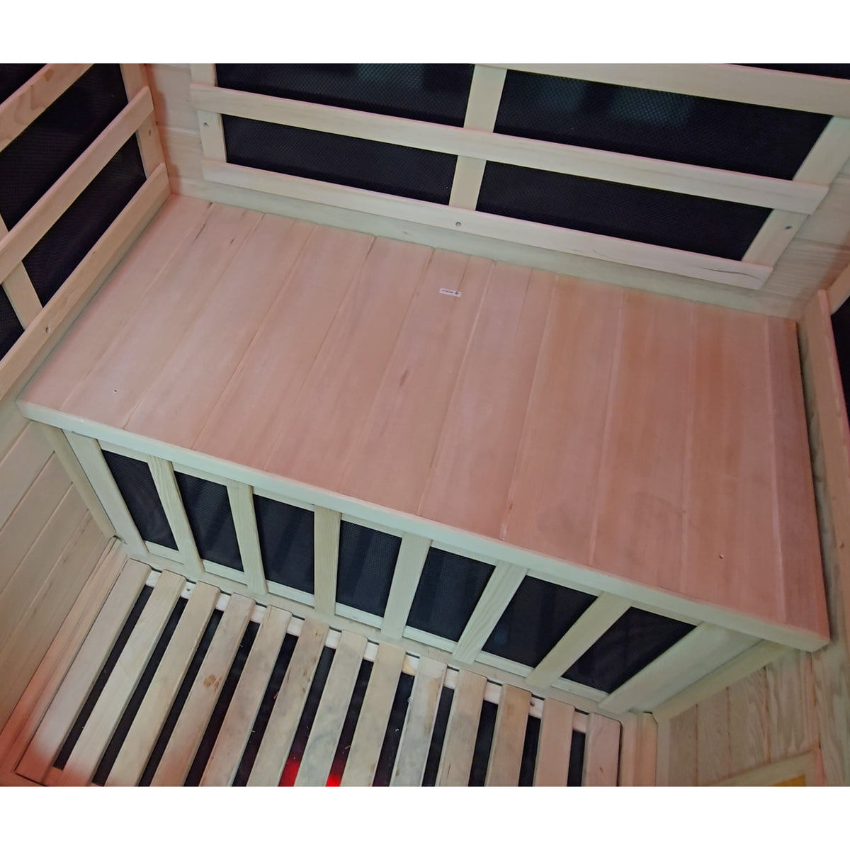 1-person Sweat Therapy Tremblant sauna - Wood bench and infrared heating panels