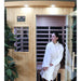 2-person Sweat Therapy Tremblant sauna - Seated use with the door open