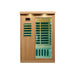 2-person Sweat Therapy Tremblant sauna - Front view with glass door