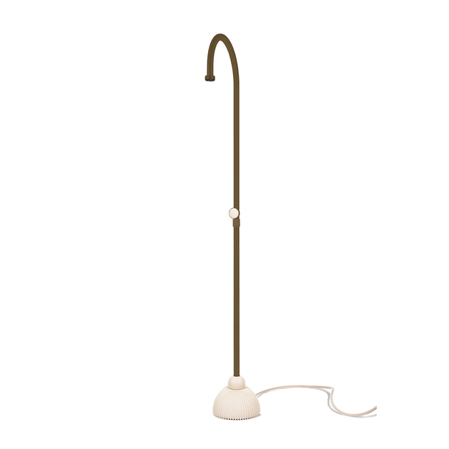 JEE-O IZI Clay — portable outdoor shower with base