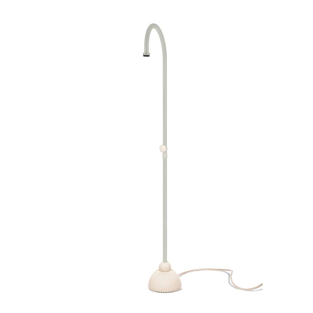 JEE-O IZI Off White — portable outdoor shower with base