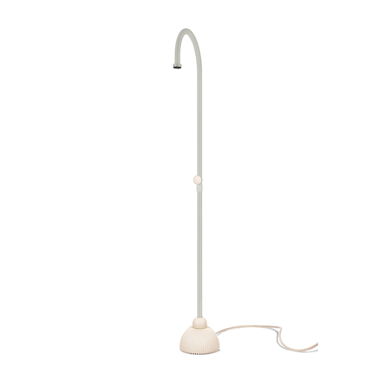 JEE-O IZI Off White — portable outdoor shower with base
